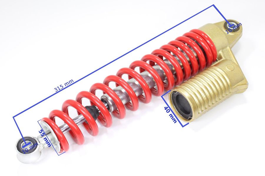 AMORTYZATOR PRZÓD ATV 150 CZERWONY 31,5CM