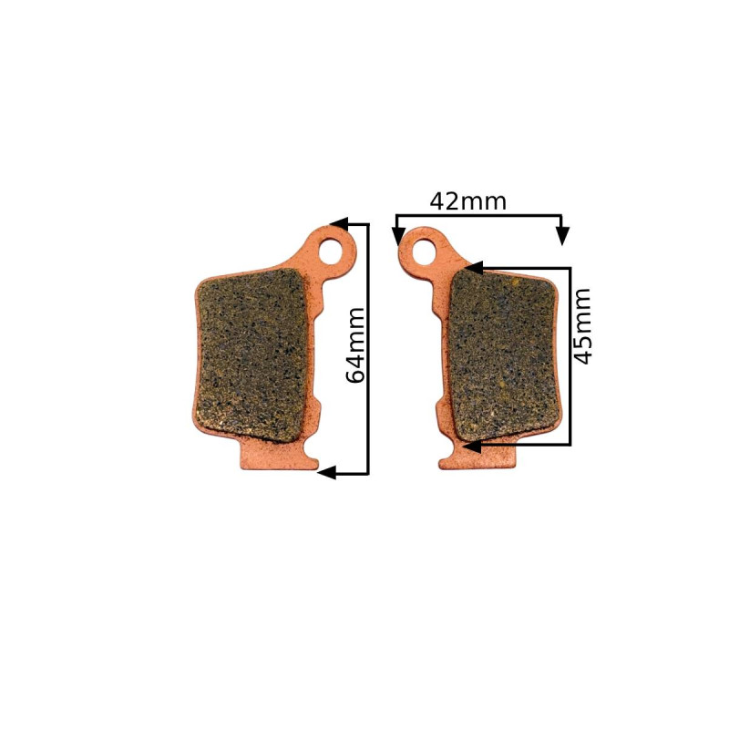 KLOCKI HAMULCOWE CROSS ASIX XT-97 TYŁ WZMACNIANE