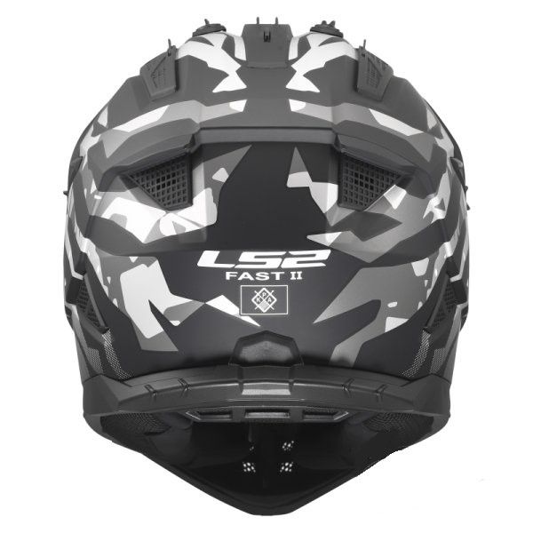 KASK LS2 MX708 FAST II GROTESK BLACK GREY XL