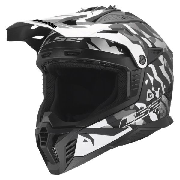 KASK LS2 MX708 FAST II GROTESK BLACK GREY XL