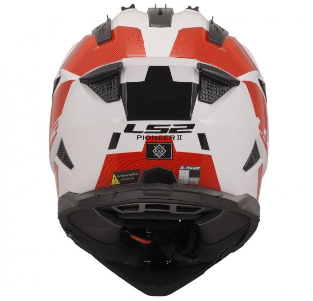 KASK LS2 MX702 PIONEER II HILL WHITE RED XXL