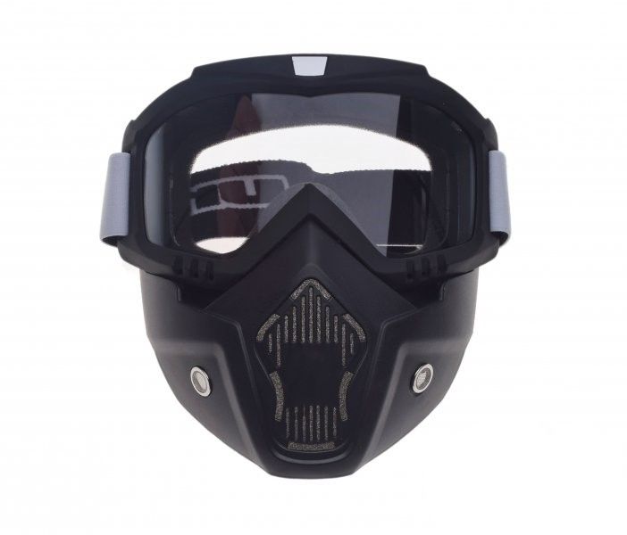 GOGLE CZARNE Z MASKĄ NO.6 UNIT