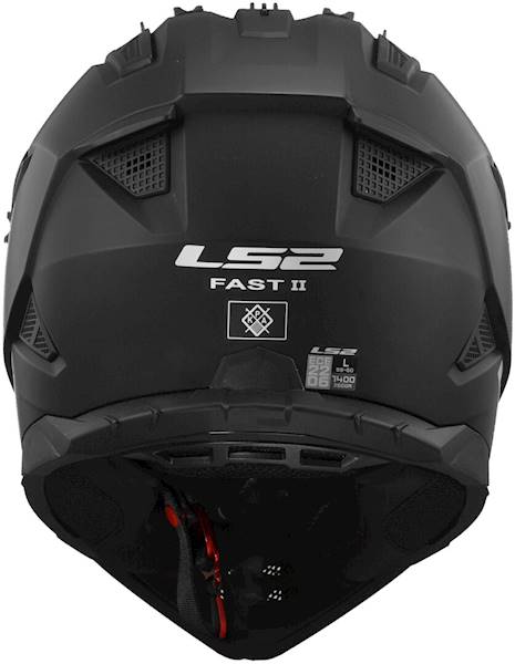 KASK LS2 MX708 FAST II SOLID MATT BLACK • Rozmiar: XXXL