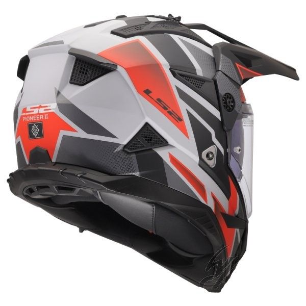 KASK LS2 MX702 PIONEER II BLOCK GREY RED L