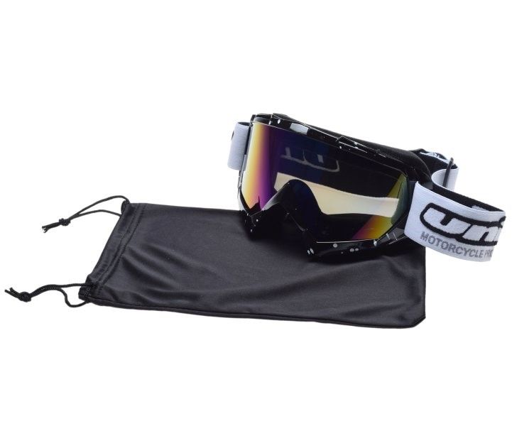 GOGLE CZARNE SZYBA TĘCZOWA NO.18 UNIT