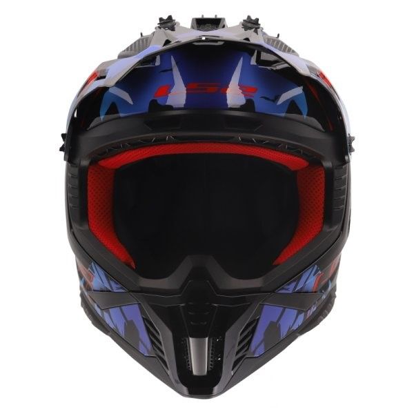KASK LS2 MX708 FAST II ZOMBIE II BL. RED BLUE XXL