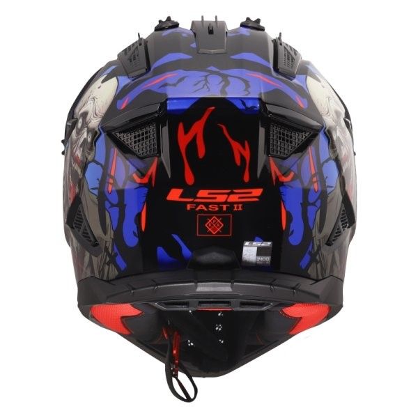 KASK LS2 MX708 FAST II ZOMBIE II BL. RED BLUE XXL