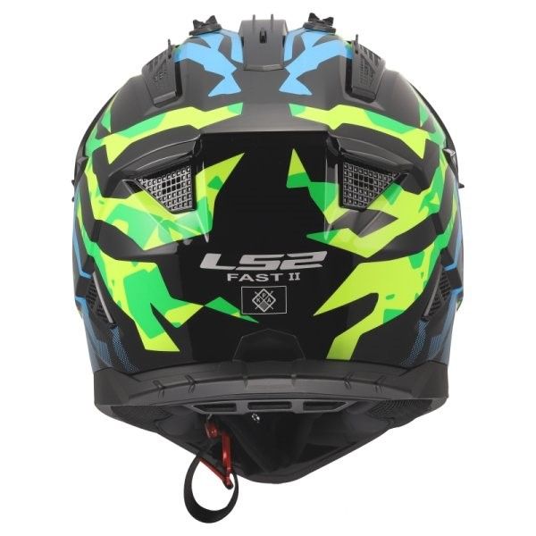 KASK LS2 MX708 FAST II GROTESK BLUE PINK GREEN S