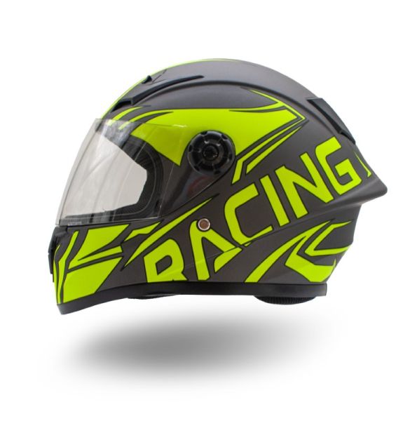 KASK DZIECIĘCY PEŁNY 506 XTR LIMONKOWY M