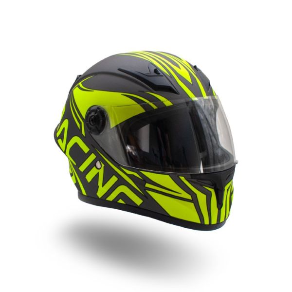 KASK DZIECIĘCY PEŁNY 506 XTR LIMONKOWY S