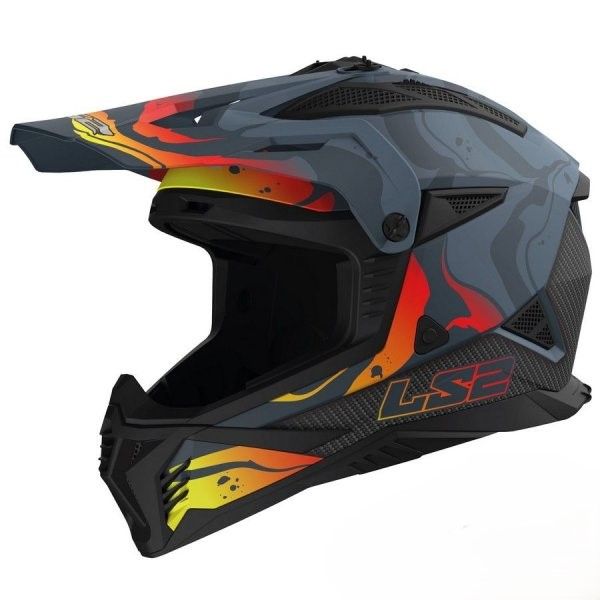 KASK LS2 MX708 FAST II WASH MATT DARK GREY-06 • Rozmiar: XXL