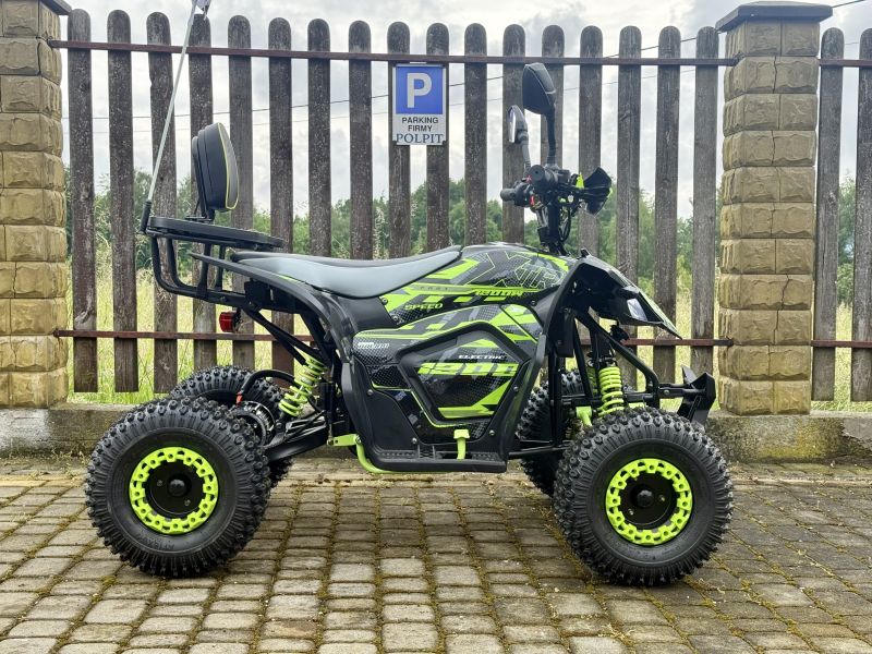 QUAD XTR S PRO E-RAPTOR ELEKTRYCZNY 1200W/48V 1+1 CZARNO-LIMONKOWY