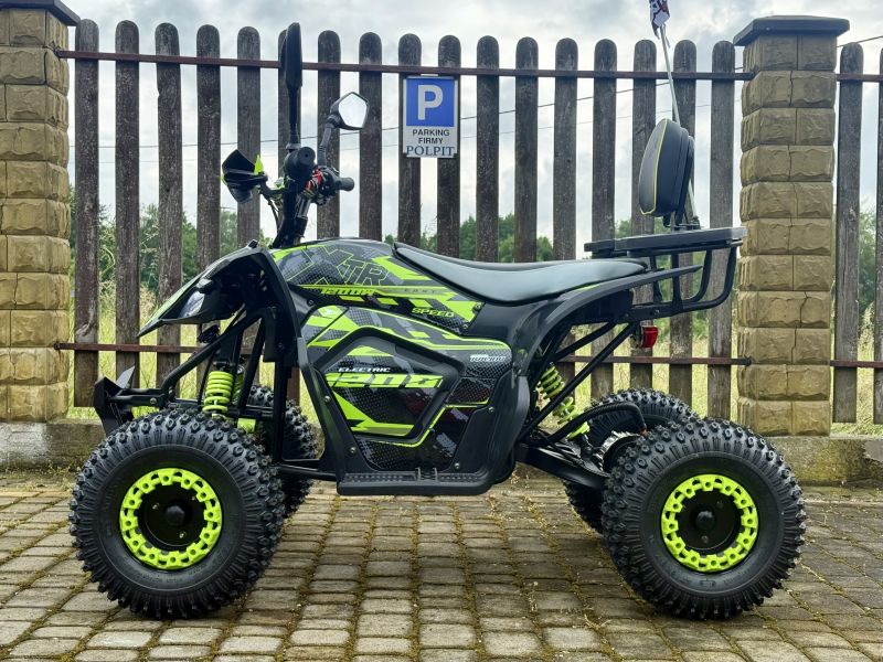 QUAD XTR S PRO E-RAPTOR ELEKTRYCZNY 1200W/48V 1+1 CZARNO-LIMONKOWY