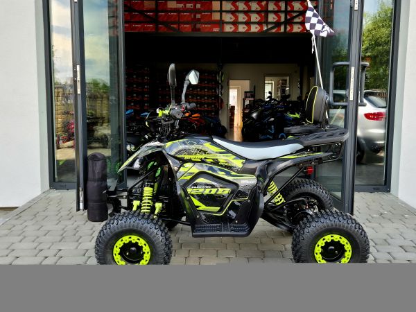 QUAD XTR S PRO E-RAPTOR ELEKTRYCZNY 1200W/48V 1+1 CZARNO-LIMONKOWY