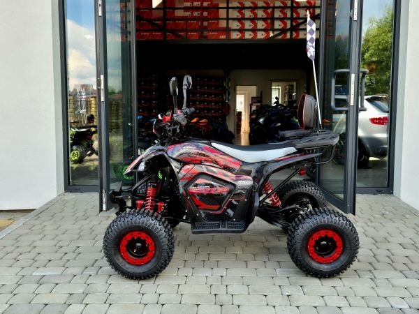 QUAD XTR S PRO E-RAPTOR ELEKTRYCZNY 1200W/48V 1+1 CZARNO-CZERWONY