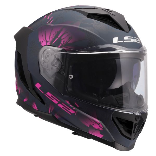KASK LS2 FF818 STORM III BURST BLACK PINK M
