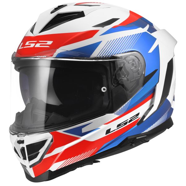 KASK LS2 FF818 STORM III KOMAI WHITE BLUE RED S