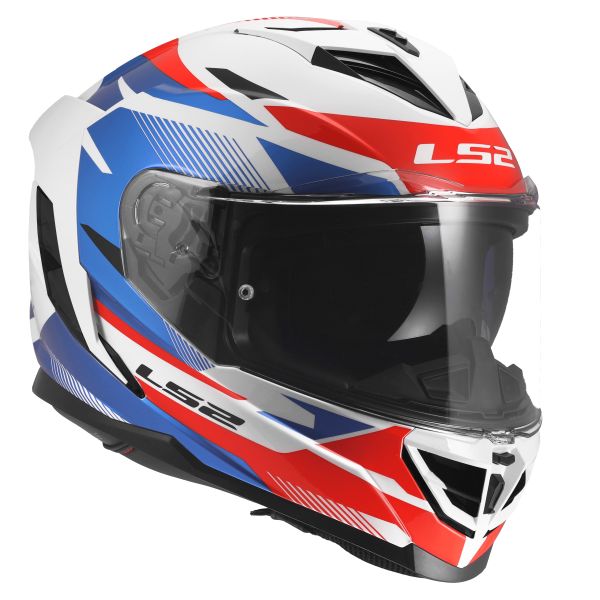 KASK LS2 FF818 STORM III KOMAI WHITE BLUE RED S