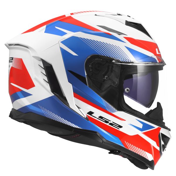 KASK LS2 FF818 STORM III KOMAI WHITE BLUE RED S