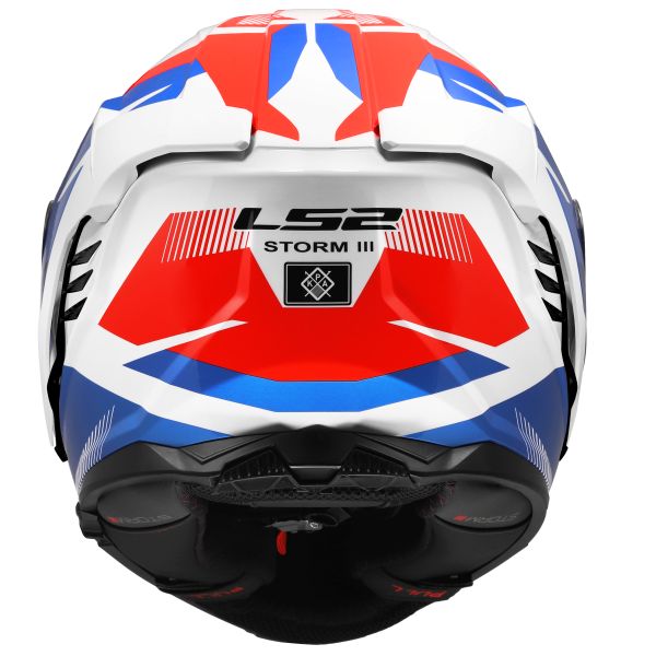 KASK LS2 FF818 STORM III KOMAI WHITE BLUE RED S