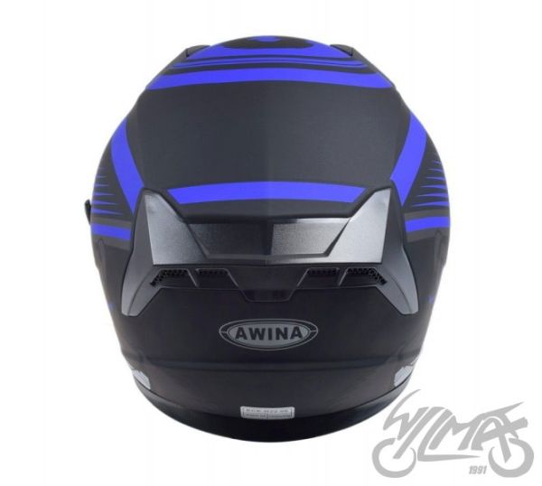 KASK AWINA JK528 OTWARTY CZARNO NIEBIESKI MAT L • Rozmiar: XS