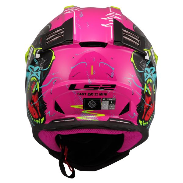 KASK LS2 MX437 FAST II MINI GORILLA PURPLE-06 M