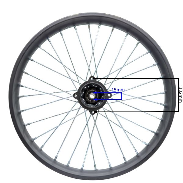 KOŁO FELGA/RAFKA 19'' PRZÓD 1,6 FI 15