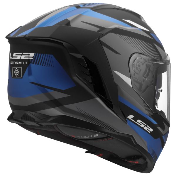 KASK LS2 FF818 STORM III KOMAI BLACK BLUE 3XL