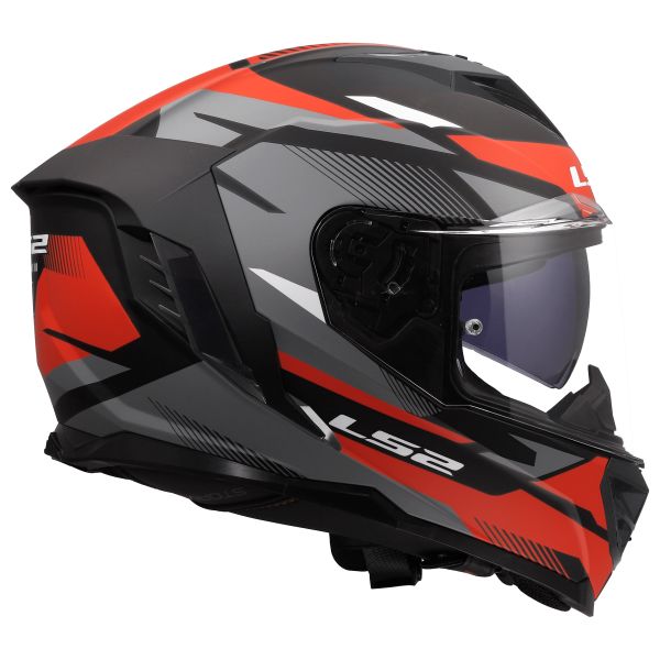 KASK LS2 FF818 STORM III KOMAI BLACK RED XXL