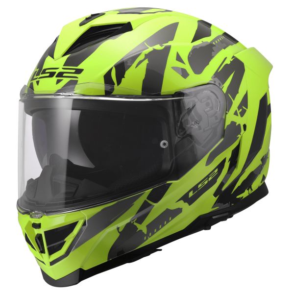 KASK LS2 FF818 STORM III KAOS H-V YELLOW M