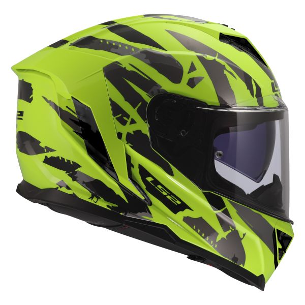 KASK LS2 FF818 STORM III KAOS H-V YELLOW M