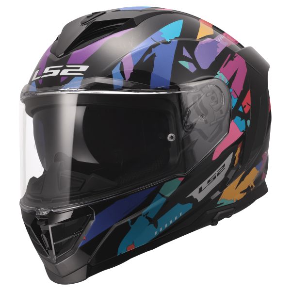 KASK LS2 FF818 STORM III KAOS BLACK PUR. BLUE M