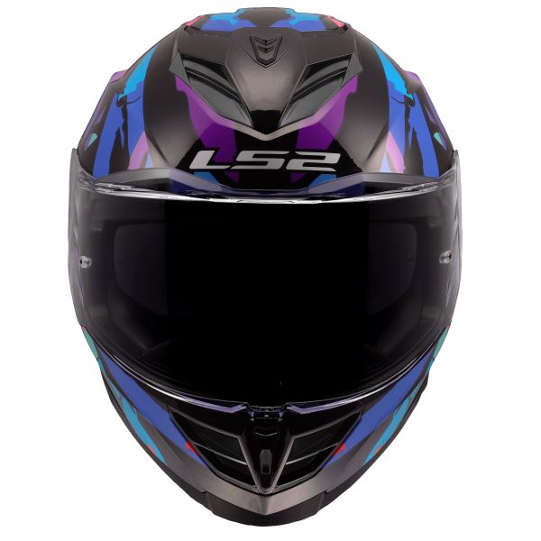 KASK LS2 FF818 STORM III KAOS BLACK PUR. BLUE M