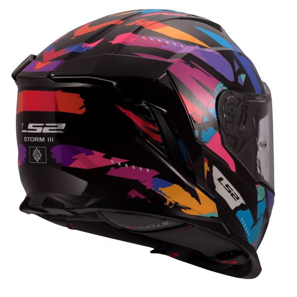 KASK LS2 FF818 STORM III KAOS BLACK PUR. BLUE M