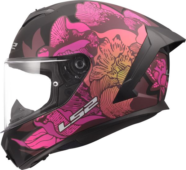 KASK LS2 FF820 RAPID III POPPIES II BLACK PINK M