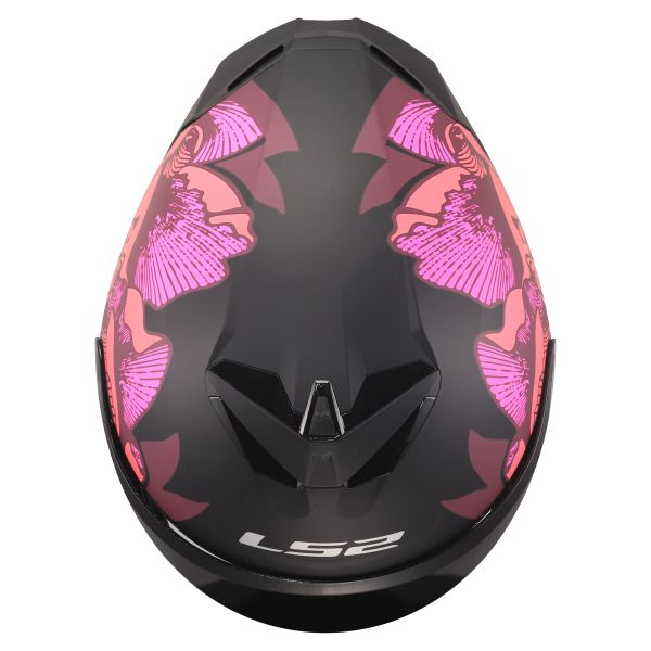 KASK LS2 FF820 RAPID III POPPIES II BLACK PINK M