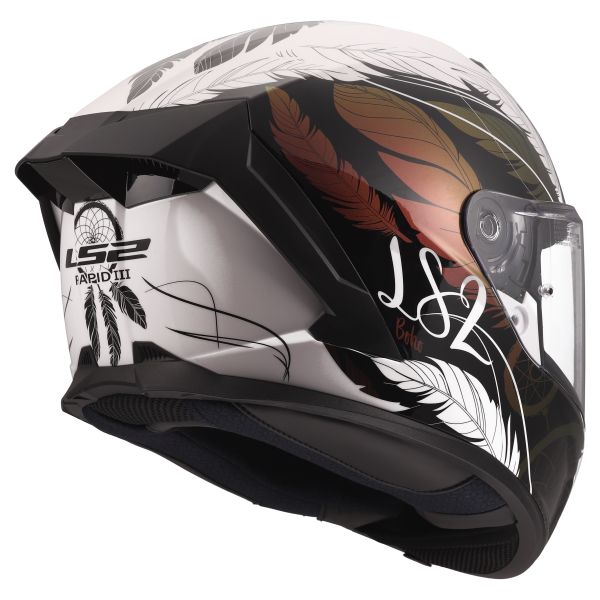 KASK LS2 FF820 RAPID III BOHO WHITE BLACK PINK L