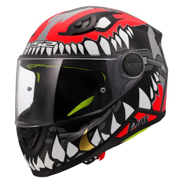KASK LS2 FF812 KID PUNK GREY RED L