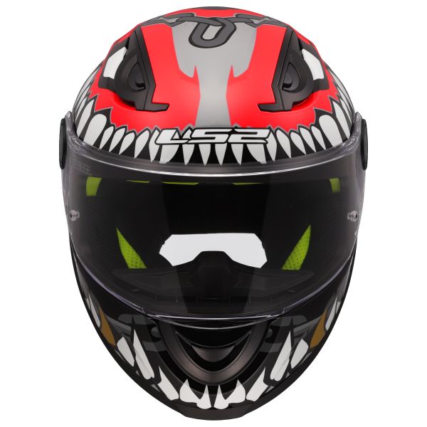 KASK LS2 FF812 KID PUNK GREY RED L