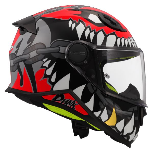 KASK LS2 FF812 KID PUNK GREY RED L