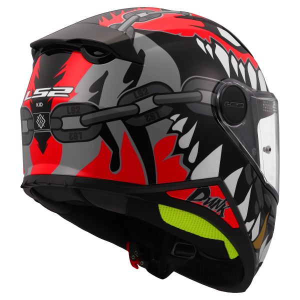 KASK LS2 FF812 KID PUNK GREY RED L