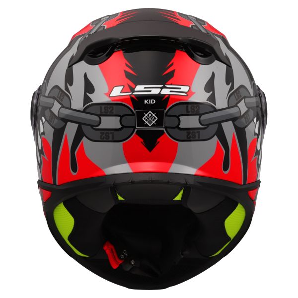 KASK LS2 FF812 KID PUNK GREY RED L