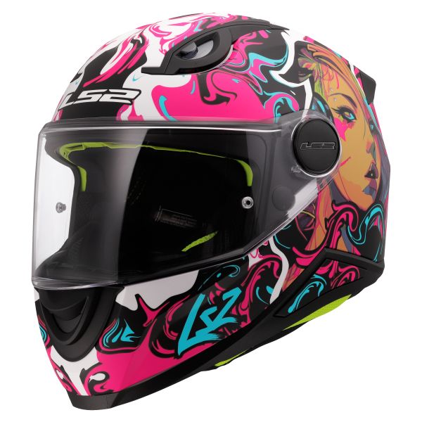 KASK LS2 FF812 KID CYBERG MATT PURPLE CYAN S