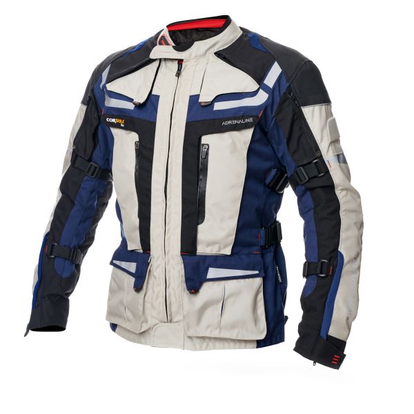 Kurtka Turystyczna ADRENALINE CAMELEON 2.0 PPE kolor beżowy/niebieski, rozmiar XL