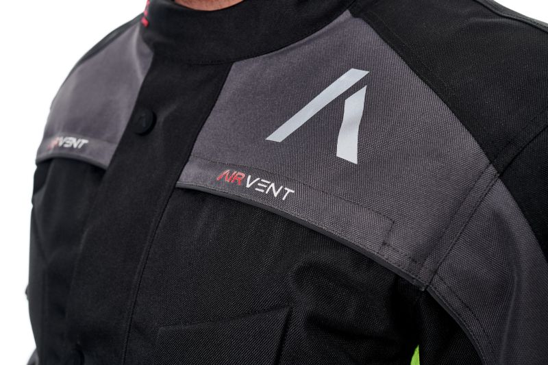KURTKA ADRENALINE PYRAMID 2.0 PPE CZARNA FLUORESTENCYJNA • Rozmiar: XL