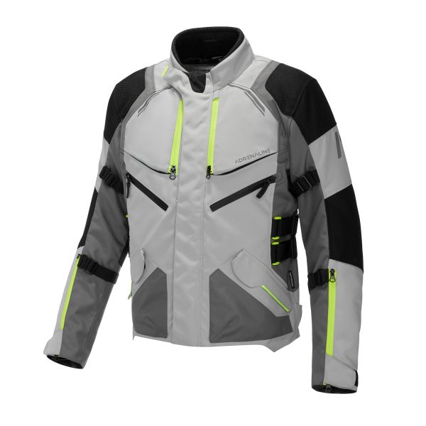 KURTKA ADRENALINE BERGEN PPE SZARO ŻÓŁTA FLUORESTENCYJNA • Rozmiar: XXL