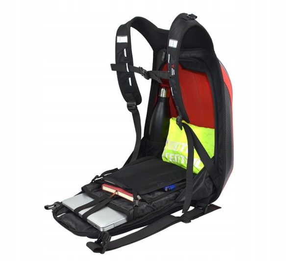 PLECAK MOTOCYKLOWY PÓŁSZTYWNY CARBON CZARNY