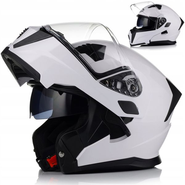 KASK AWINA  JK906 OTWIERANA SZCZĘKA BIAŁY 06 • Rozmiar: M