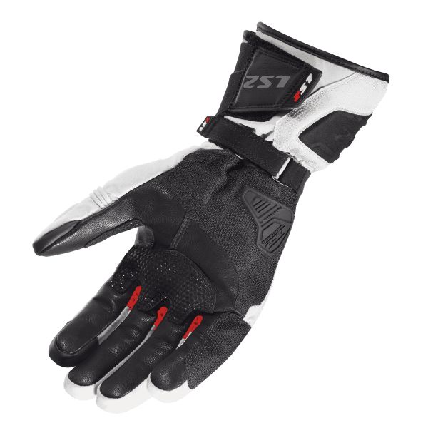 RĘKAWICE LS2 NORDIC MAN GREY BLUE RED • Rozmiar: XL