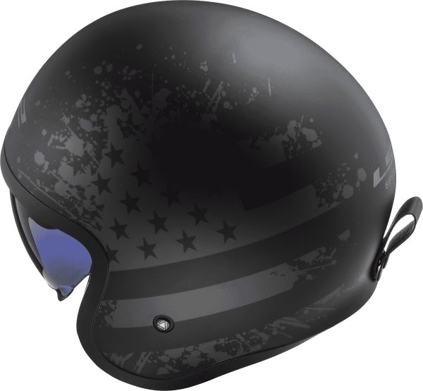 KASK LS2 OF599 SPITFIRE II MATT BLACK FLAG-06 XL